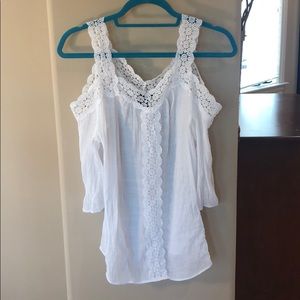 WHITE LACE SHIRT 💍